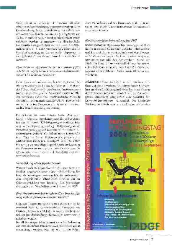 Vorschauseite 6: Überwachung und Behandlung von Patienten mitSchädel-Hirn-Trauma