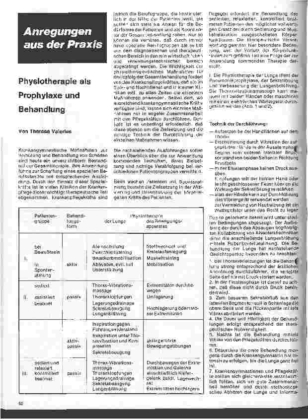 Vorschauseite 1: Physiotherapie als Prophylaxe und Behandlung