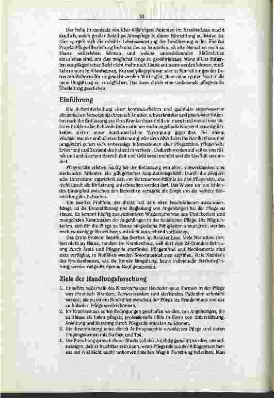 Vorschauseite 2: Von der Lücke zur Brücke Die Pflege-Überleitung vom Krankenhaus in die ambulante Betreuung und Altenheimpflege (PÜ)