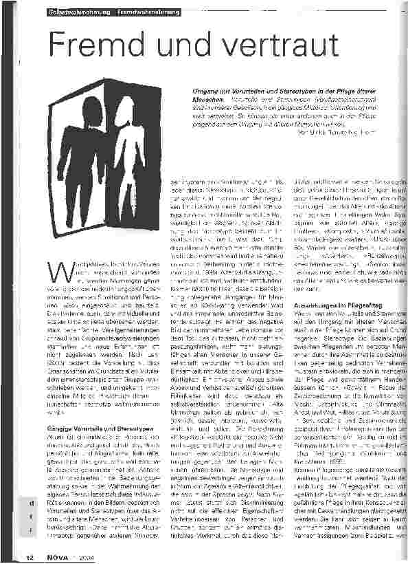 Vorschauseite 1: Fremd und vertraut