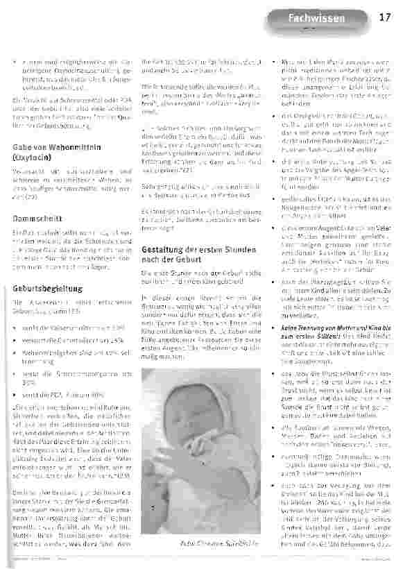 Vorschauseite 6: Die ersten Augenblicke nach der Geburt Informationen für Eltern über den BondingprozessFacharbeit im Rahmen des VELB Ausbildungsprogramms zur Stillund Laktationsberaterin 2000/2001