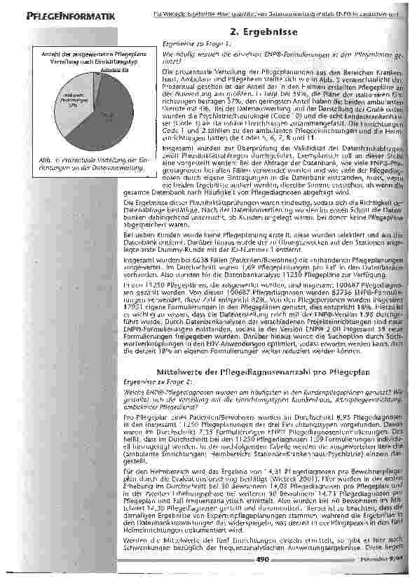 Vorschauseite 5: Ergebnisse einer quantitativen Datenauswertung mittels ENP® in deutschen und österreichischen Einrichtungen