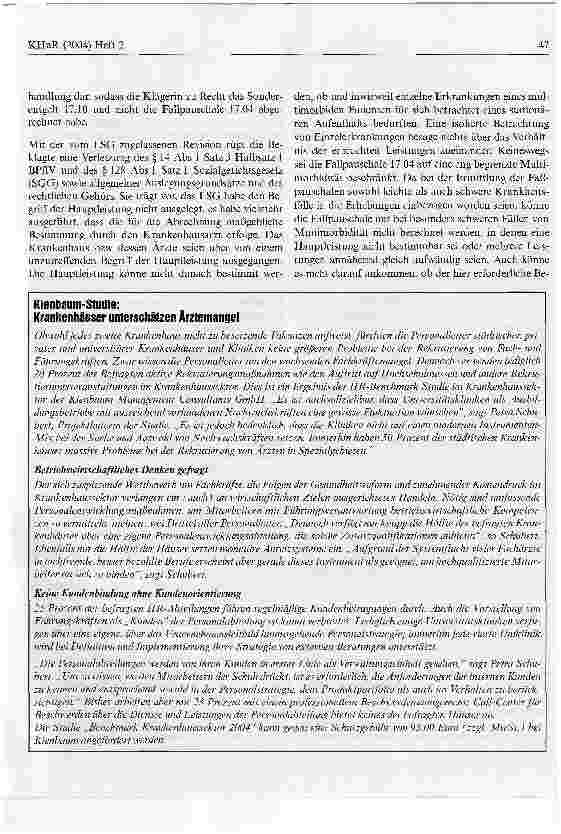 Vorschauseite 3: Zur Vergütung für eine KrankenhausbehandlungBundessozialgericht Urteil vom 24. September 2003 - B 8 KN 2/02 KR R