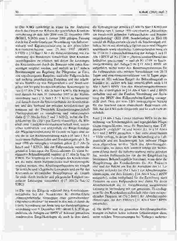 Vorschauseite 6: Zur Vergütung für eine KrankenhausbehandlungBundessozialgericht Urteil vom 24. September 2003 - B 8 KN 2/02 KR R