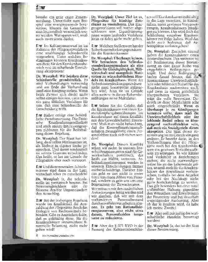 Vorschauseite 2: Das aktuelle Interview zur Reform der Krankenhausfinanzierung