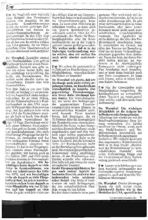 Vorschauseite 3: Das aktuelle Interview zur Reform der Krankenhausfinanzierung