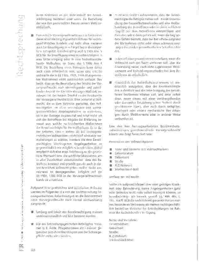 Vorschauseite 5: Zur Auslegung einer notariellen Urkunde als Betreuungsverfügung oder Vorsorgevollmacht