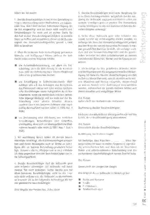 Vorschauseite 6: Zur Auslegung einer notariellen Urkunde als Betreuungsverfügung oder Vorsorgevollmacht