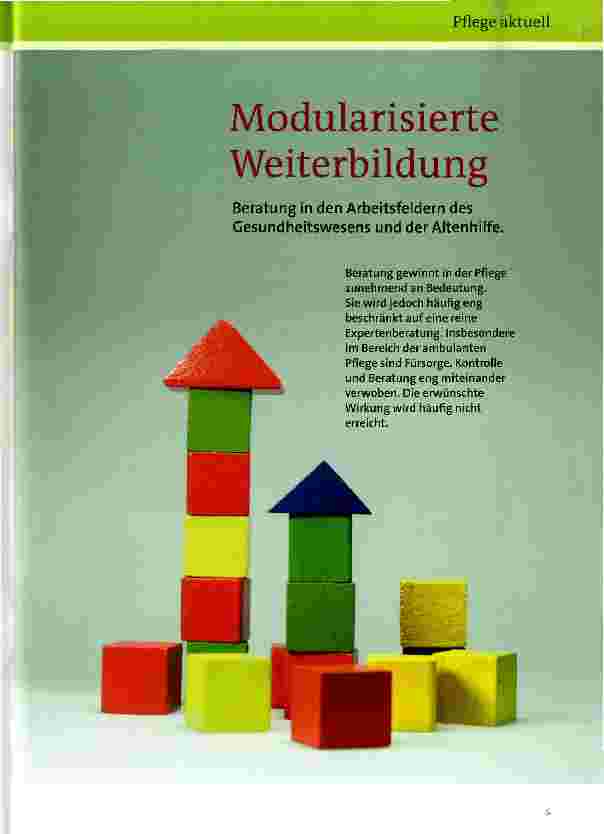 Vorschauseite 1: Modularisierte Weiterbildung
