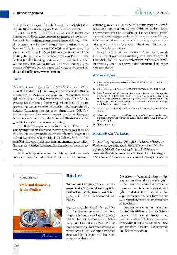Vorschauseite 5: Risikomanagement und Fehler-meldesysteme ganzheitlich gestalten und betreiben!