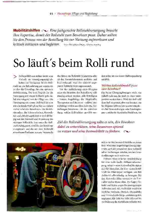 Vorschauseite 1: So läufts beim Rolli rund