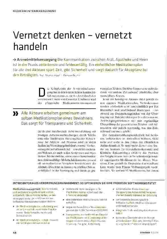 Vorschauseite 1: Vernetzt denken - vernetzt handeln