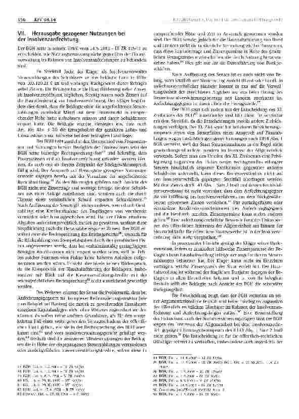Vorschauseite 6: Aktuelle Rechtsprechung des BGH im Insolvenz-anfechtungsrecht