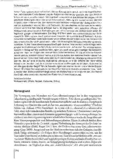 Vorschauseite 2: Erfolg, Effekt, Outcome, Nutzen oder Wirkung?