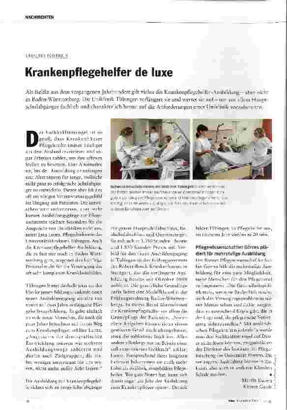 Vorschauseite 1: Krankenpflegehelfer de luxe