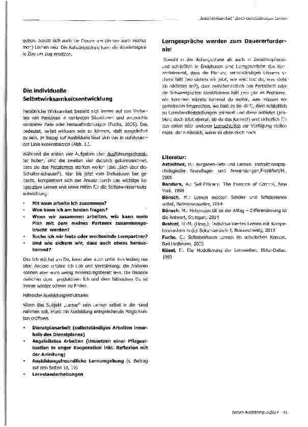 Vorschauseite 2: Selbstwirksamkeit durch selbstständiges Lernen