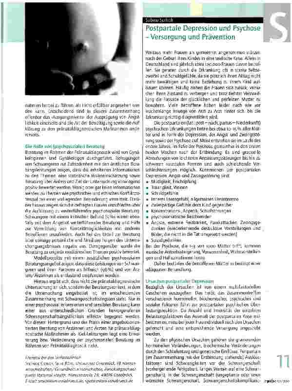 Vorschauseite 2: Pränataldiagnostik und Schwangerschaftsängste