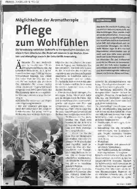 Vorschauseite 1: Pflege zum Wohlfühlen