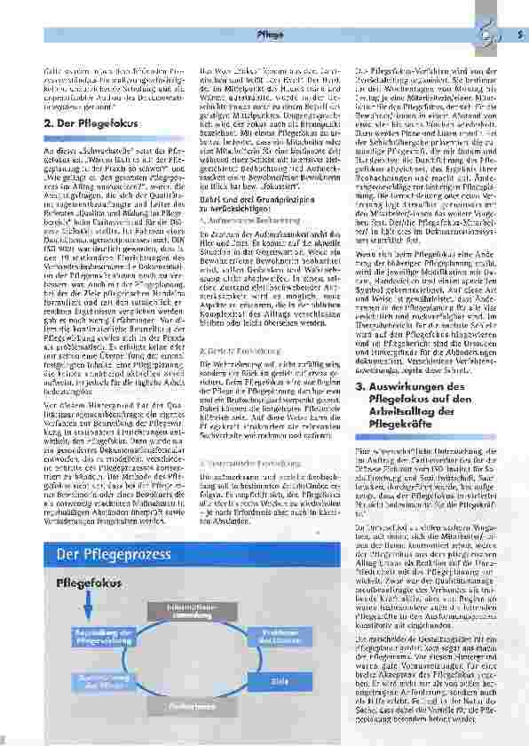 Vorschauseite 2: Mit dem Pflegefokus planen