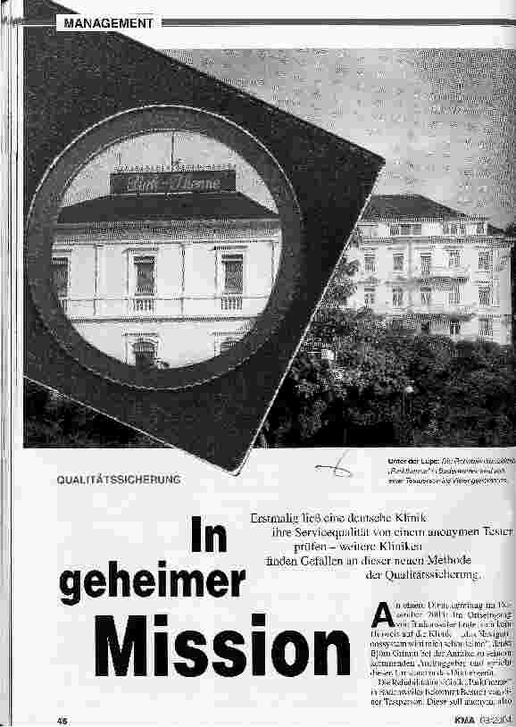 Vorschauseite 1: Qualitätssicherung: In geheimer Mission