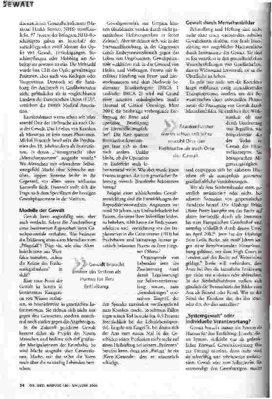 Vorschauseite 2: Der Arzt als Feind?