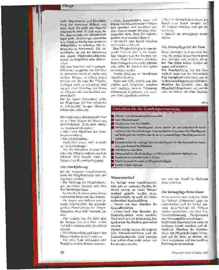 Vorschauseite 3: Die Ganzkörperwaschung Aktivierung als Voraussetzung für die Selbstständigkeit
