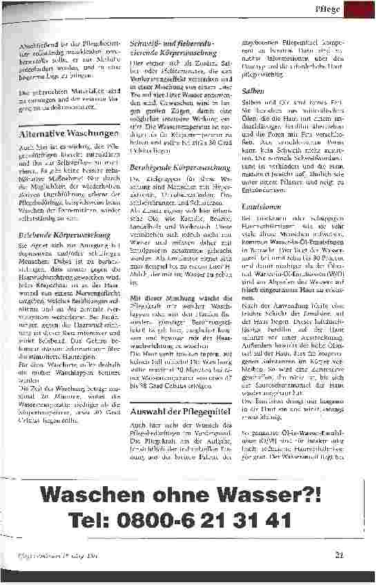 Vorschauseite 4: Die Ganzkörperwaschung Aktivierung als Voraussetzung für die Selbstständigkeit