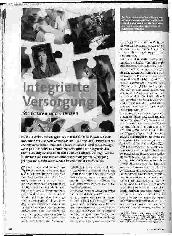 Vorschauseite 1: Integrierte Versorgung Strukturen und Grenzen