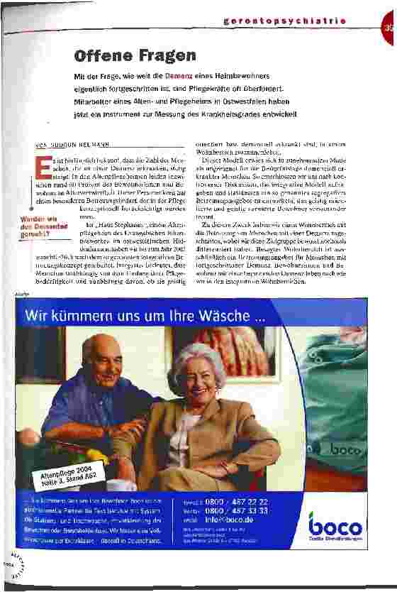 Vorschauseite 1: Offene Fragen