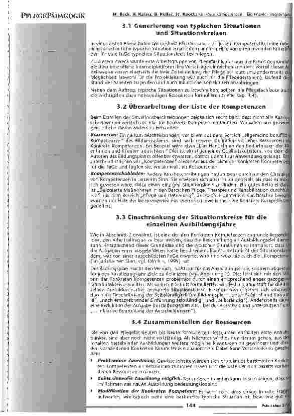 Vorschauseite 4: Konkrete Kompetenzen - Ein Entwicklungsprojekt Bericht zum Workshop Lernwelten 2003
