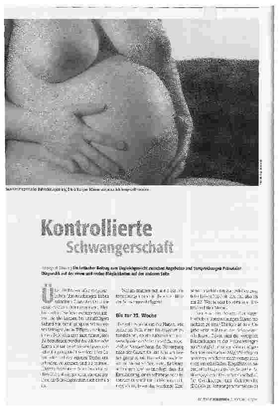 Vorschauseite 1: Kontrollierte Schwangerschaft