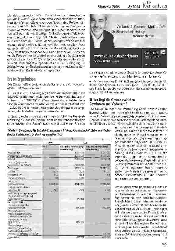 Vorschauseite 3: Strategie 2005: Mehrleistungen vereinbaren?Analyse der Regelungen zur Mehrleistungsbewertung und Konvergenzphase des 2. FPÄndG (Referentenentwurf)