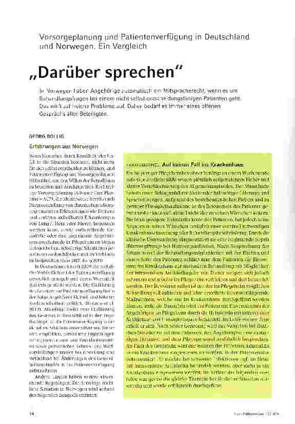 Vorschauseite 1: Darüber sprechen