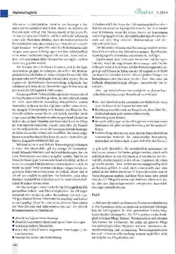Vorschauseite 4: Bestandsgeführte OP-Lagerwirtschaft im KIS mit Scannen von Herstellerartikelbarcodes