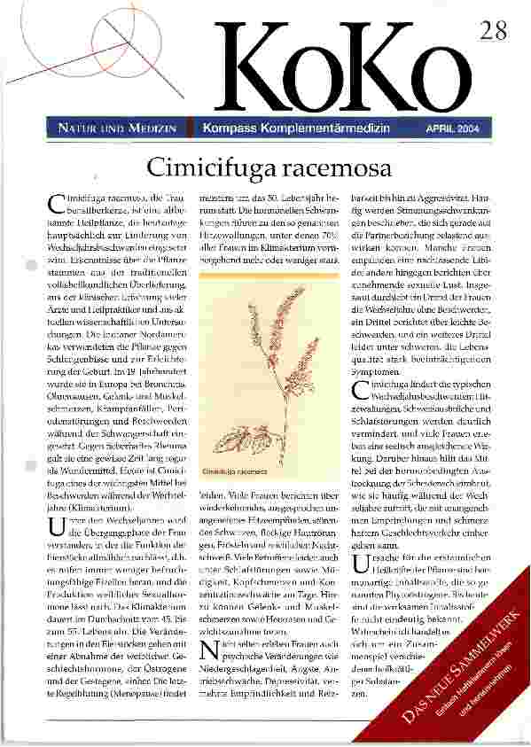 Vorschauseite 1: Cimicifuga racemosa