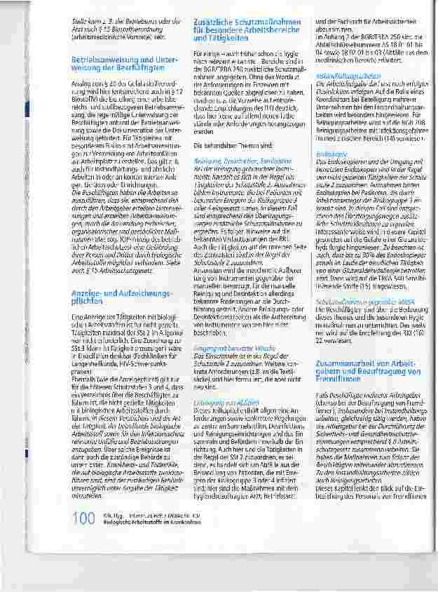 Vorschauseite 5: Biologische Arbeitsstoffe im KrankenhausMikroorganismen aus der Sicht des Arbeitsschutzes