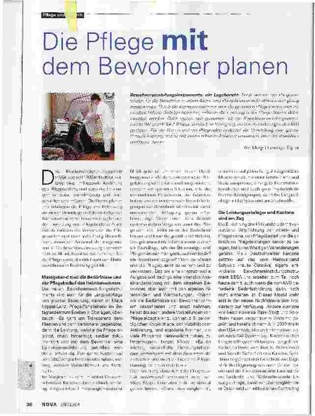 Vorschauseite 1: Die Pflege mit dem Bewohner planen