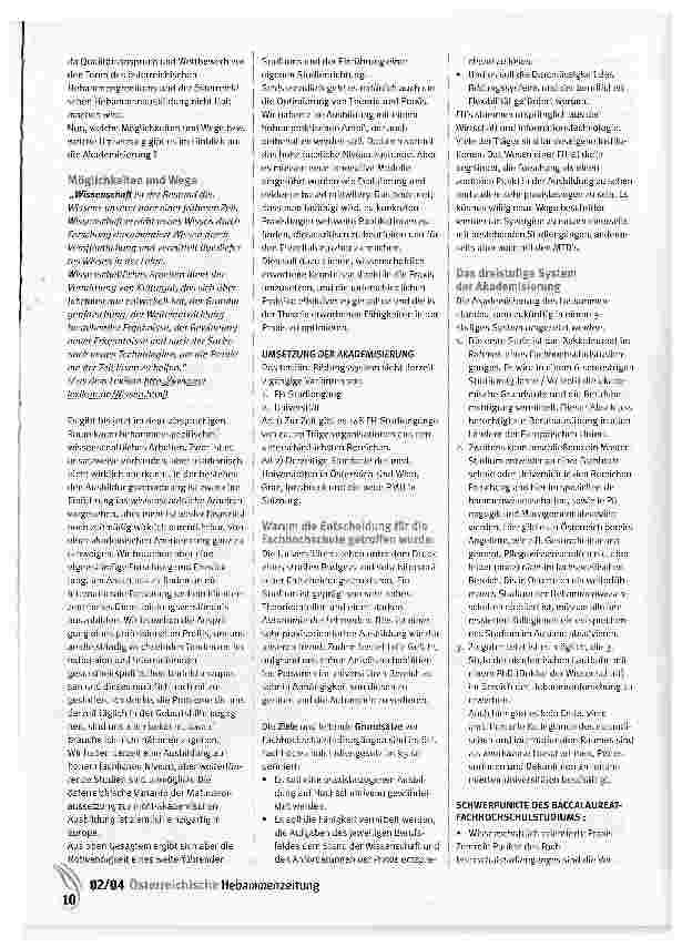 Vorschauseite 4: Frau Magister statt Schwester...