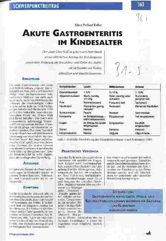 Vorschauseite 1: Akute Gastroenteritis im Kindesalter