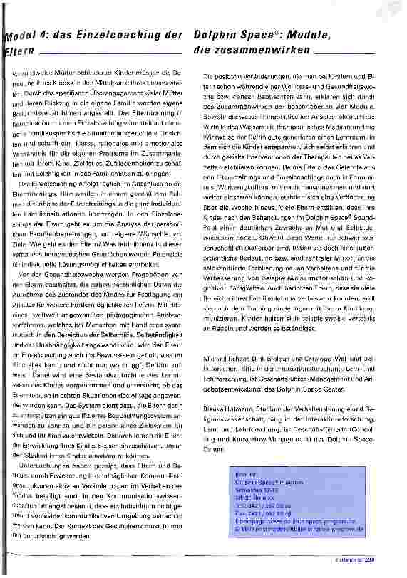 Vorschauseite 4: Das Dolphin Space Programm