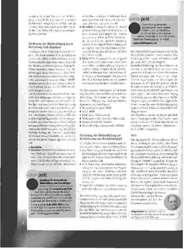 Vorschauseite 2: Qualifizierung sichert ArbeitsplätzeArbeitgeber erhalten Zuschüsse für die Weiterbildung ihrer Beschäftigten