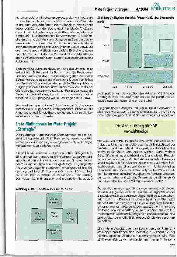 Vorschauseite 2: Das Meta-Projekt StrategieAuf dem Weg zu einem strategischen Management im Krankenhaus