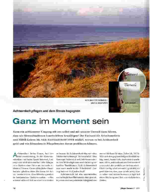 Vorschauseite 1: Ganz im Moment sein