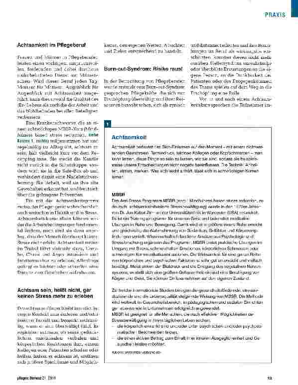 Vorschauseite 2: Ganz im Moment sein