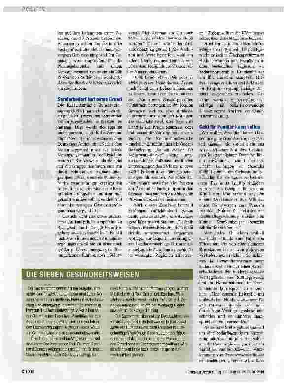Vorschauseite 2: „Markante Maßnahmen fürs Land