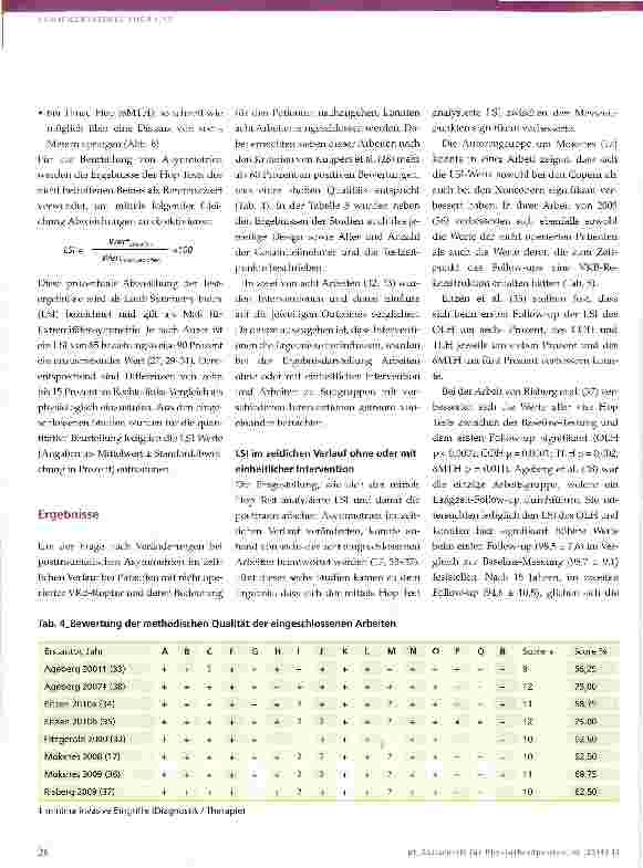 Vorschauseite 6: Posttraumatische Asymmetrien bei konservativ versorgten Rupturen des vorderen Kreuzbandes