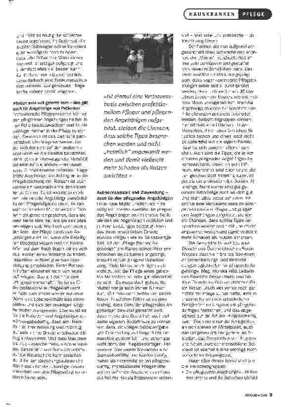 Vorschauseite 2: Auch Angehörige wollen gepflegt sein