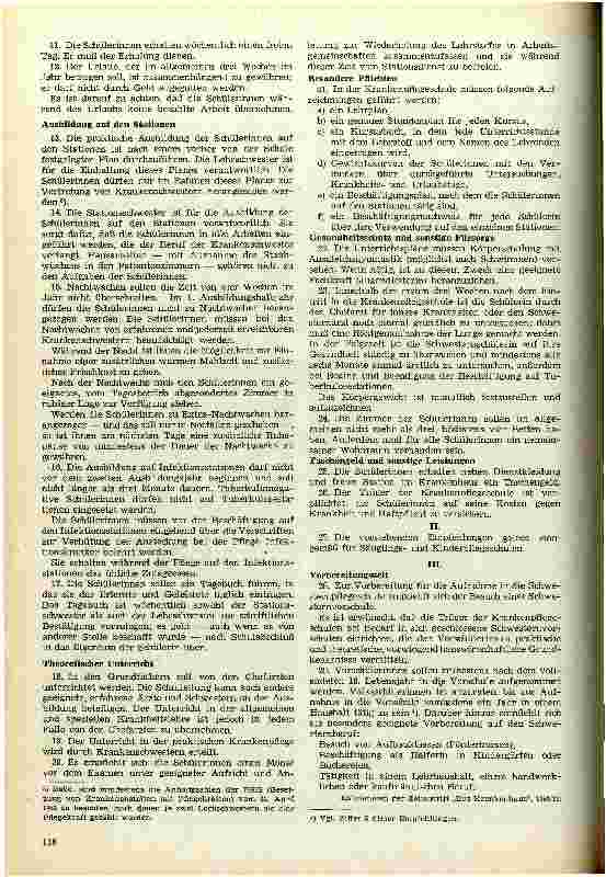 Vorschauseite 2: Ausbildung von Schwesternschülerinnen - Empfehlungen der Deutschen Krankenhausgesellschaft vom 13.11.1953