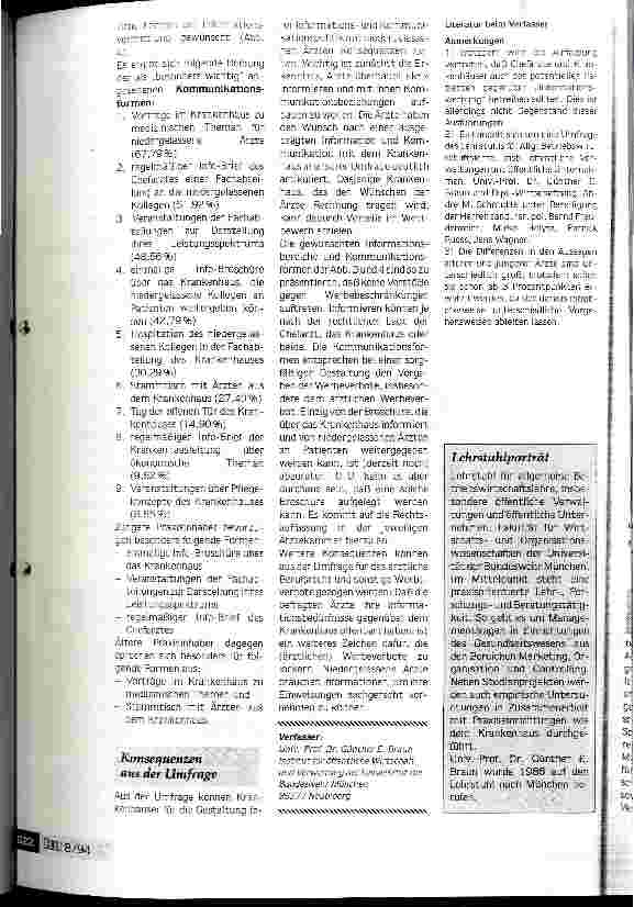 Vorschauseite 5: Sich nach außen darstellen - Informationswerbung des Krankenhauses Was wollen niedergelassene Ärzte über uns wissen?