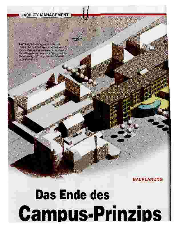 Vorschauseite 1: Das Ende des Campus-PrinzipsBAUPLANUNG